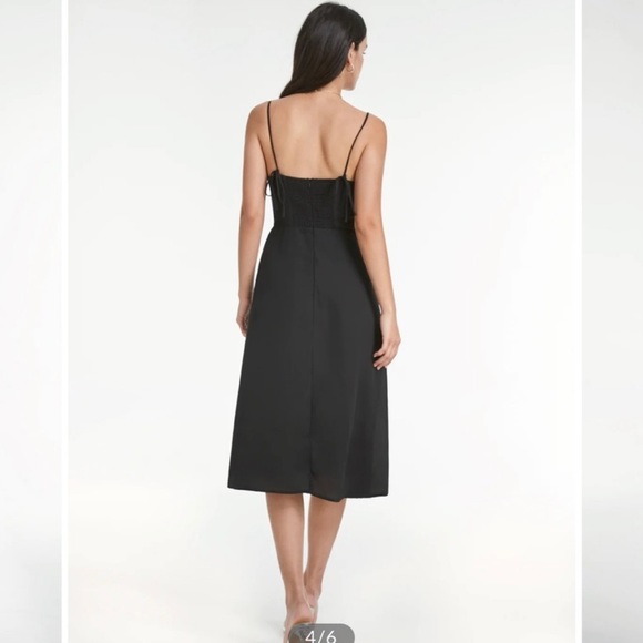 Commense Black Midi Dress NWT - Picture 4 of 6